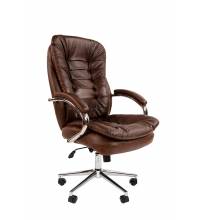 Кресло руководителя Chairman 795 Россия нат.кожа/экокожа коричневая Bruno N