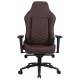 Кресло игровое Cactus CS-CHR-0112BR коричневый эко.кожа с подголов. крестов. сталь. Фото товара с разных ракурсов.