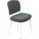 Стул для кухни KF-8W_2 комплект 2шт серый металл белый на ножках (KF-8W/FABRIC/GREY_2). Фото товара с разных ракурсов.